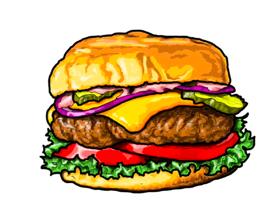 Apprenez comment dessiner un hamburger réaliste étape par étape avec vidéo